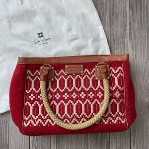 Kate Spade Red Wool Bag